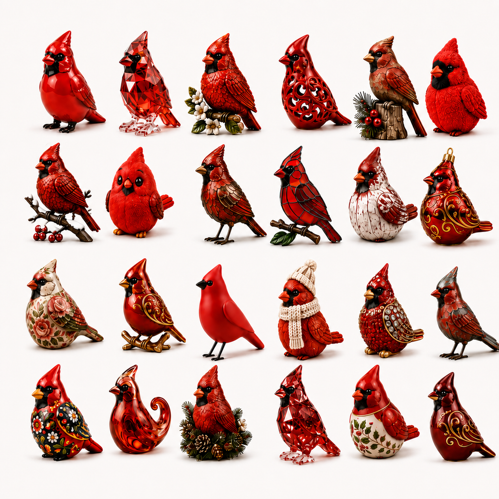 High-quality  model✨Cardinal Christmas 24-Day Countdown Calendar – Limited Anniversary Edition