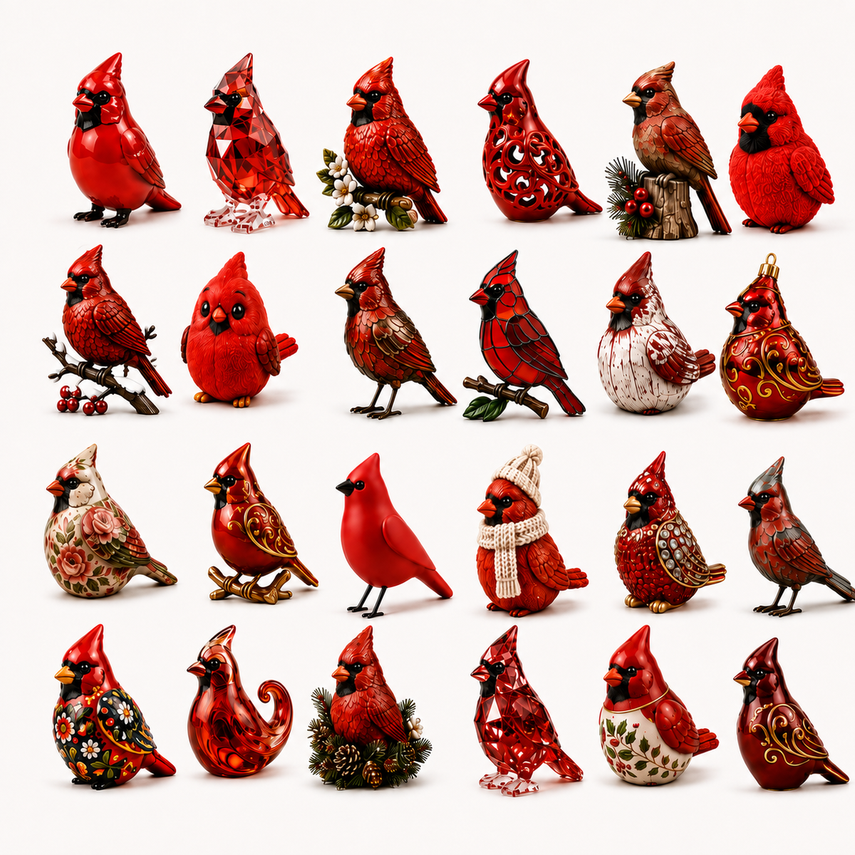 High-quality  model✨Cardinal Christmas 24-Day Countdown Calendar – Limited Anniversary Edition