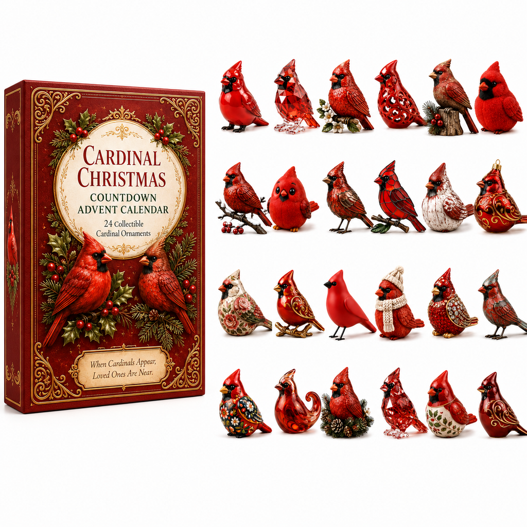 High-quality  model✨Cardinal Christmas 24-Day Countdown Calendar – Limited Anniversary Edition